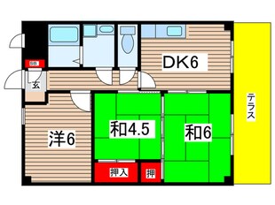 シルクハイツ立花の物件間取画像